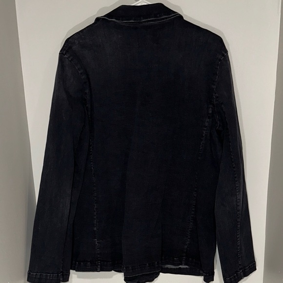 Frank & Eileen Denim Belfast Peacoat in Washed Black - Picture 9 of 13